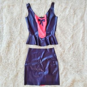 The Baroness New York Amethyst Latex 6-Gore Skirt